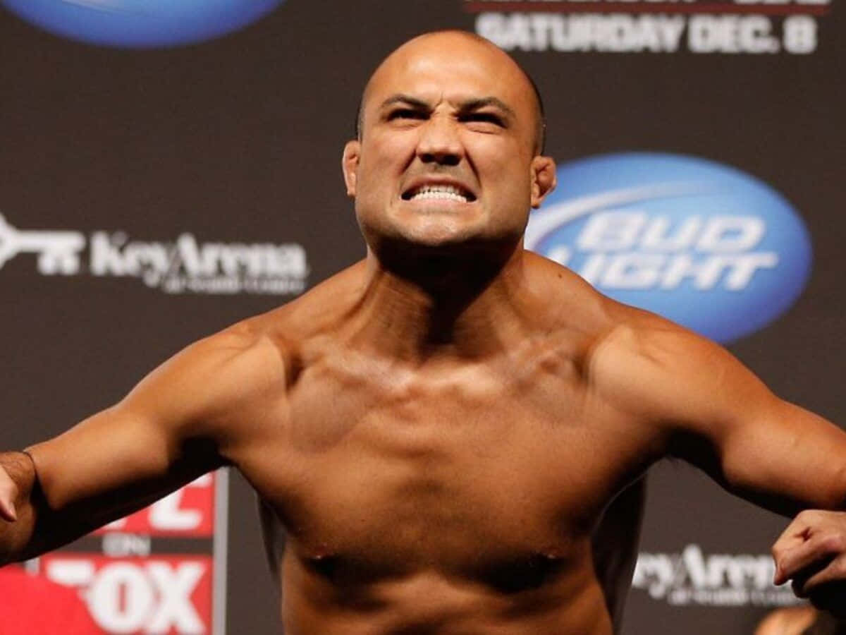B.J. Penn, hard flex, muscular bald fighter, SD Desktop Wallpaper