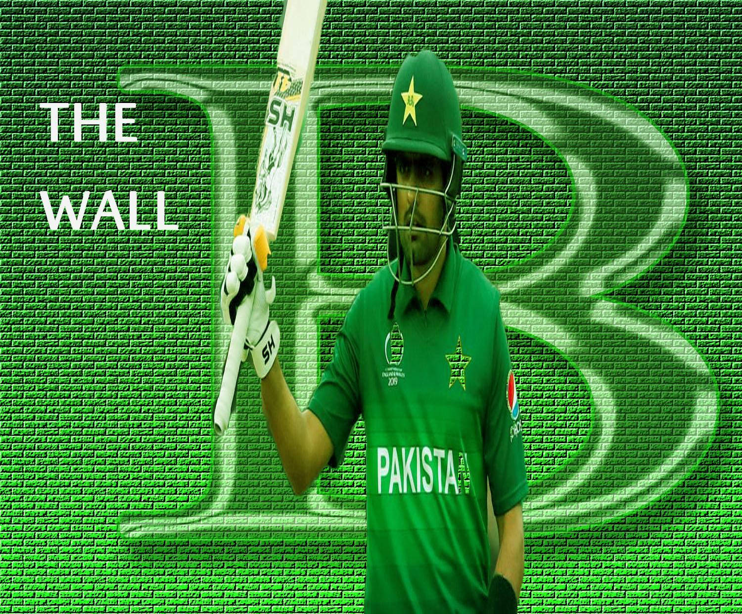Babar Azam, The Wall, green uniform, HD Desktop Wallpaper