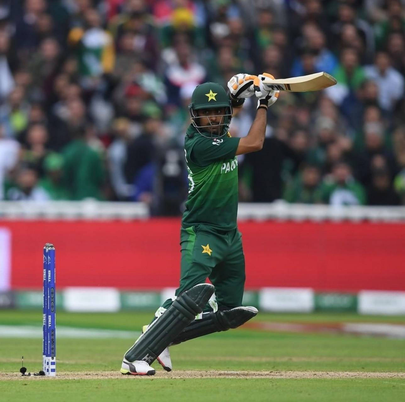Babar Azam, green uniform, cricket player, HD Desktop Wallpaper