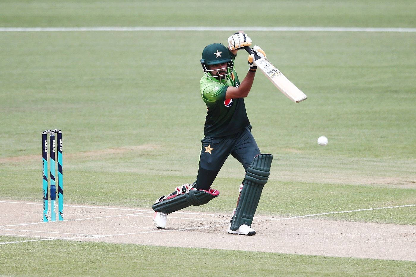 Babar Azam, green uniform, cricket player, HD Desktop Wallpaper