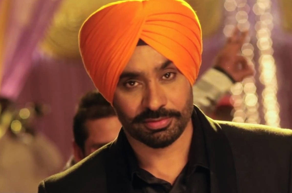 Babbu Maan, orange turban, festive background, SD Desktop Wallpaper