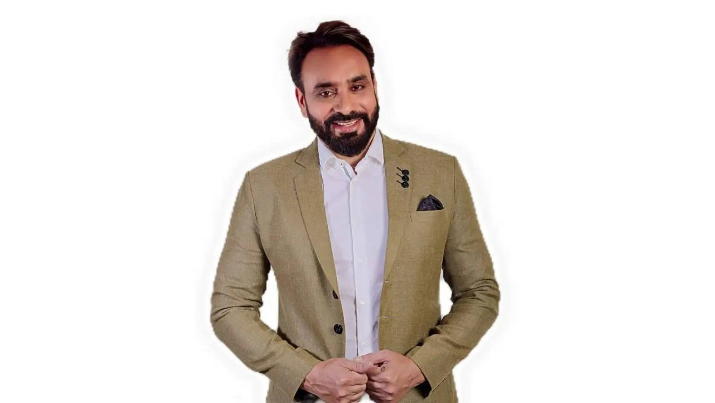 Babbu Maan, beige blazer, white shirt, HD Desktop Wallpaper