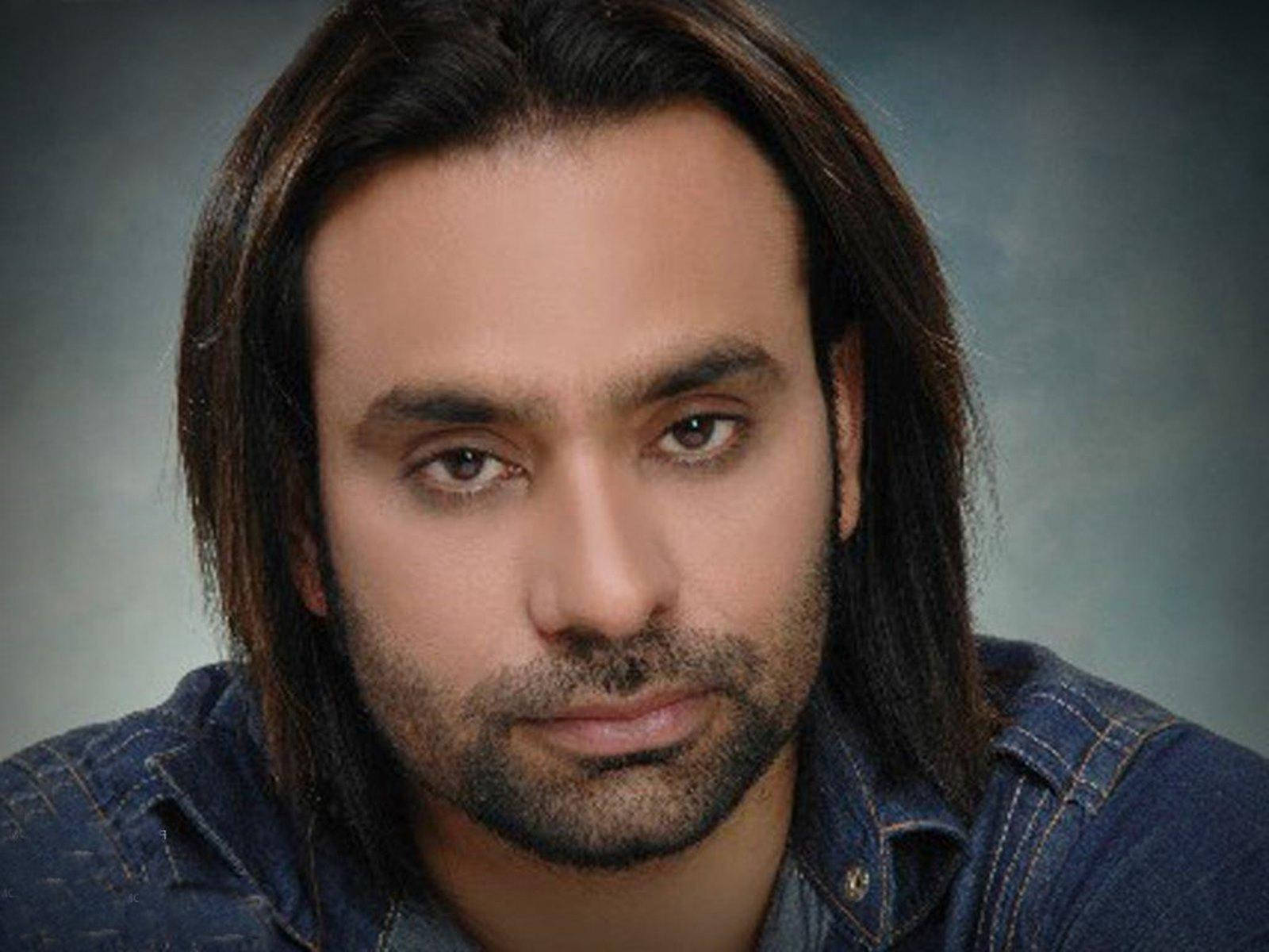 Babbu Maan, long dark hair, beard, HD Desktop Wallpaper