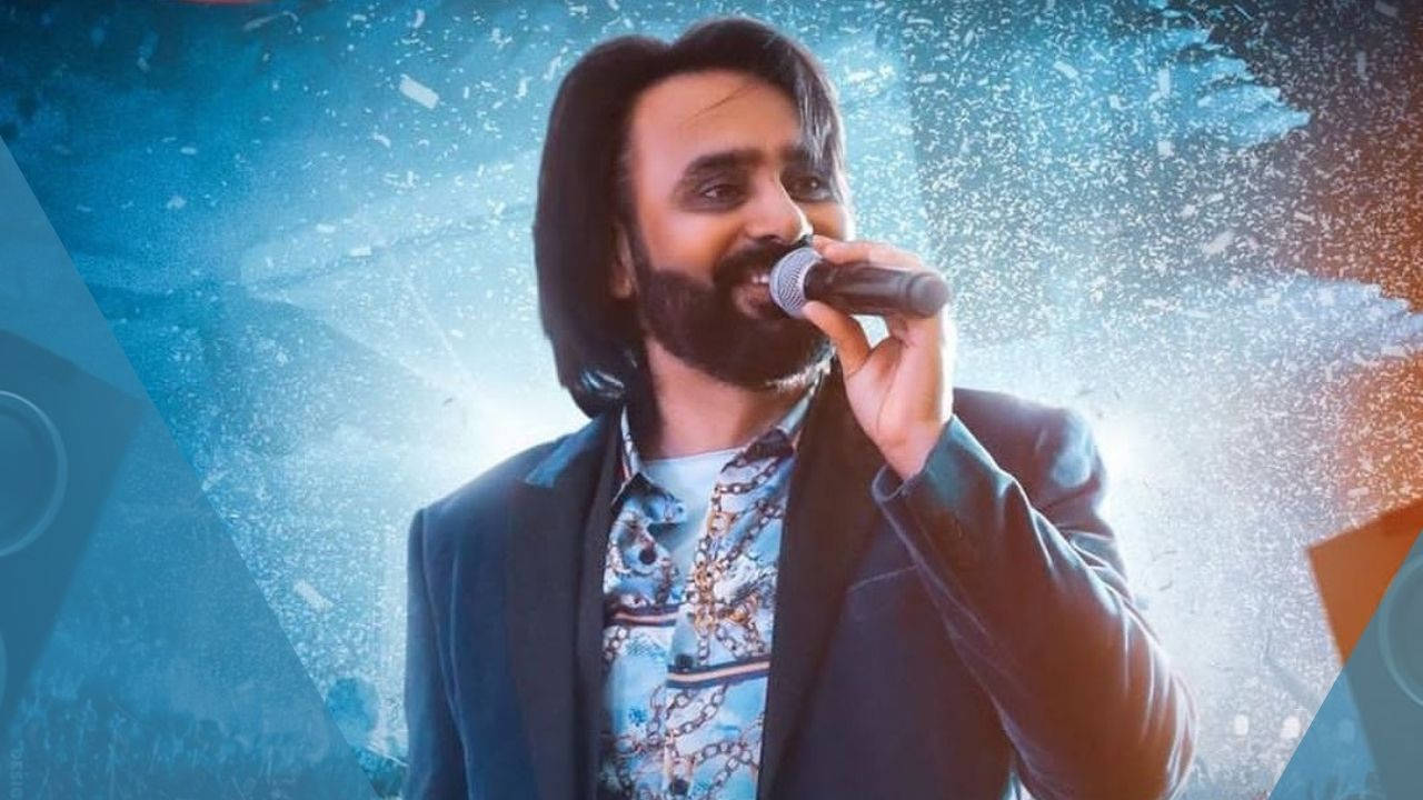Babbu Maan, stage, microphone, HD Desktop Wallpaper