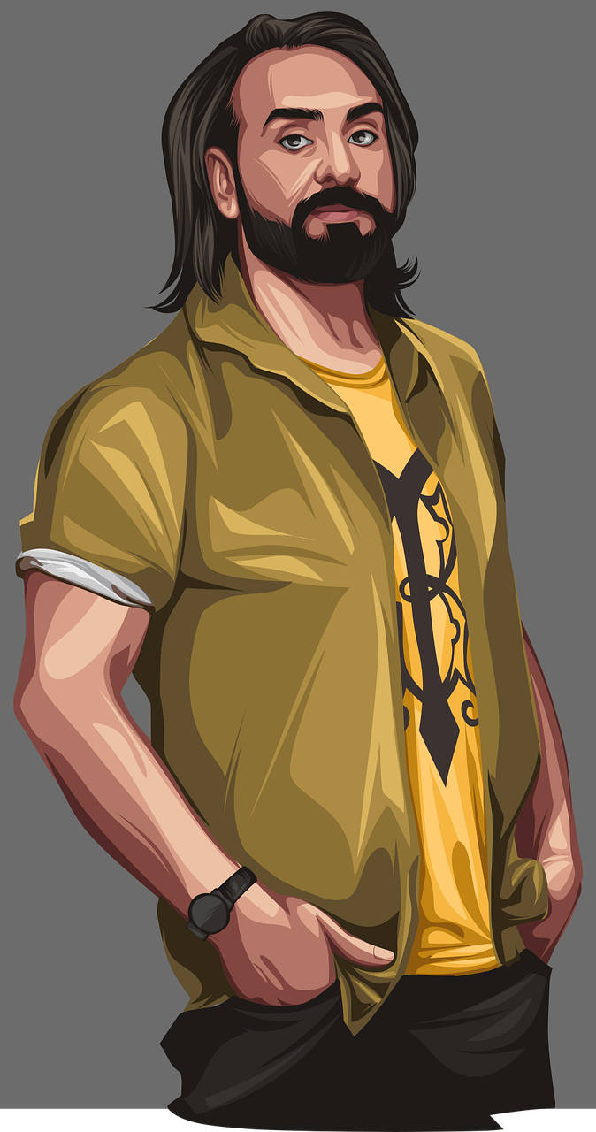 Babbu Maan, yellow shirt, olive green vest, HD Phone Wallpaper