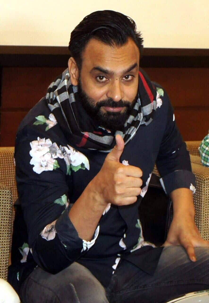 Babbu Maan, beard, floral shirt, HD Phone Wallpaper