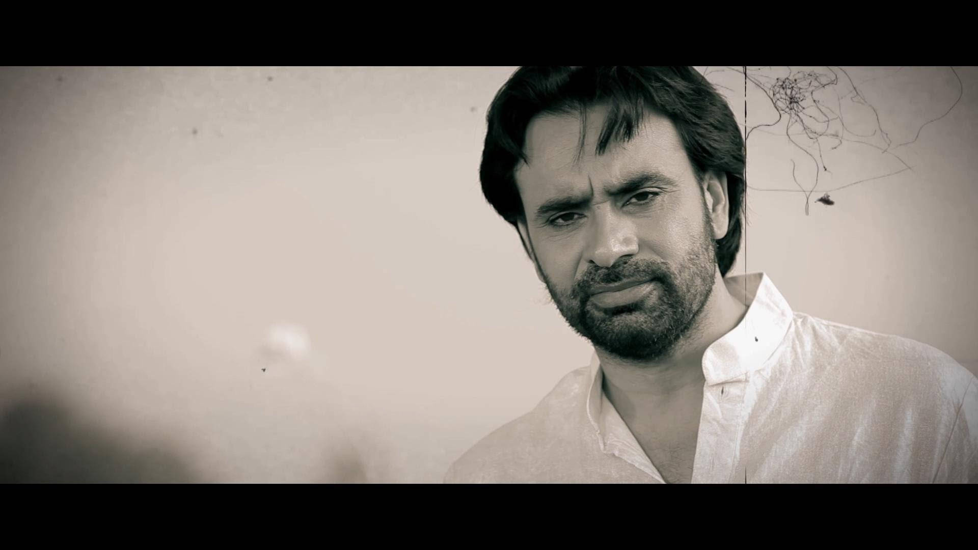 Babbu Maan, sepia-toned portrait, abstract wall art, Full HD Desktop Wallpaper