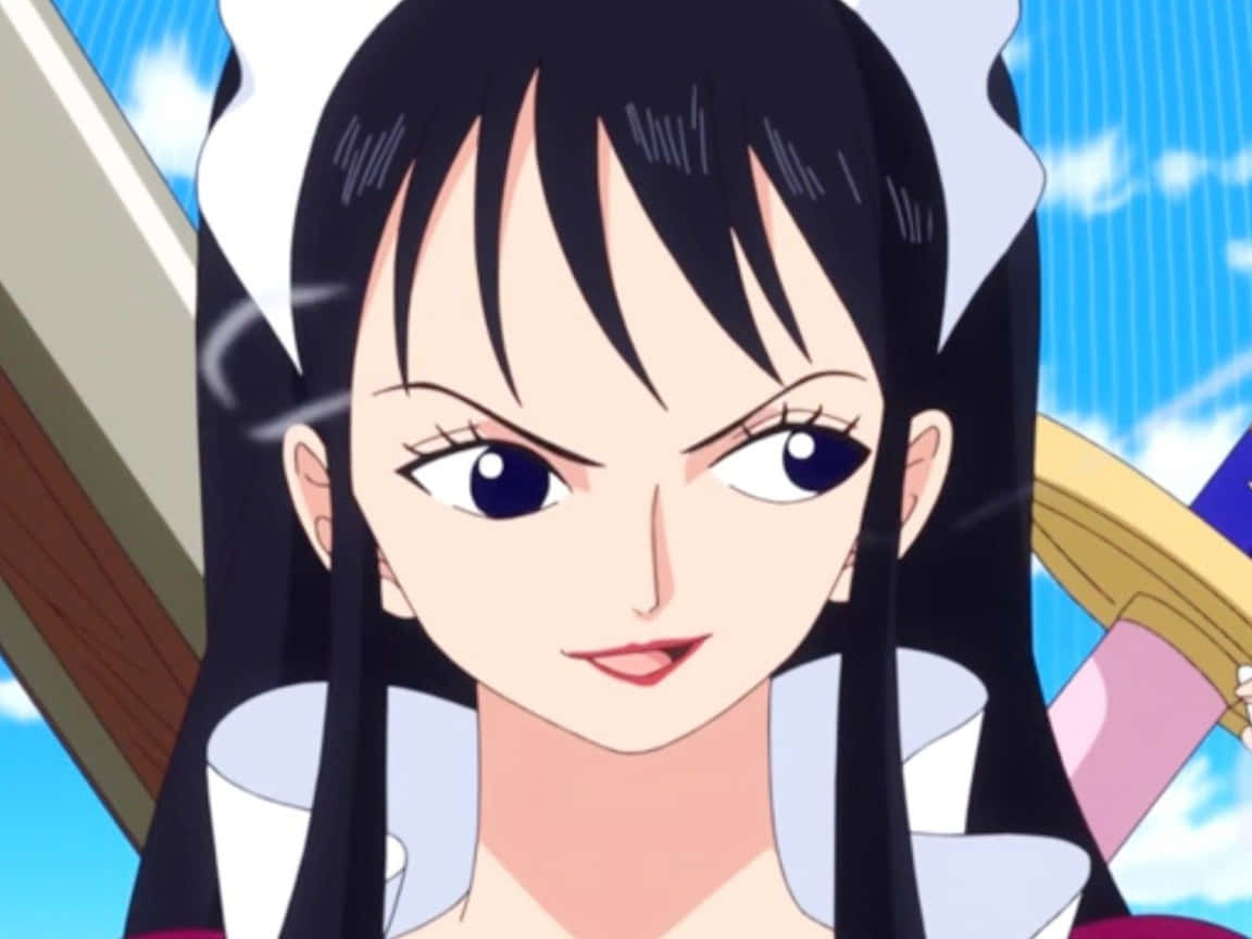 Baby 5, anime girl, black hair, SD Desktop Wallpaper