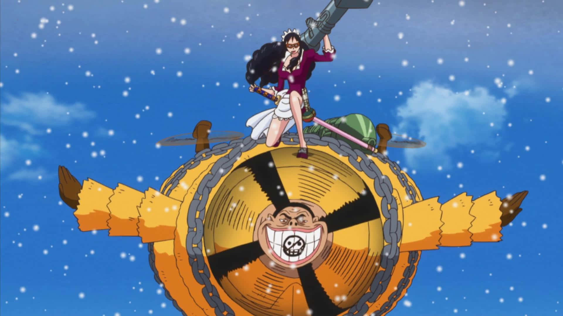 Baby 5, pirate girl, black hair, Full HD Desktop Wallpaper