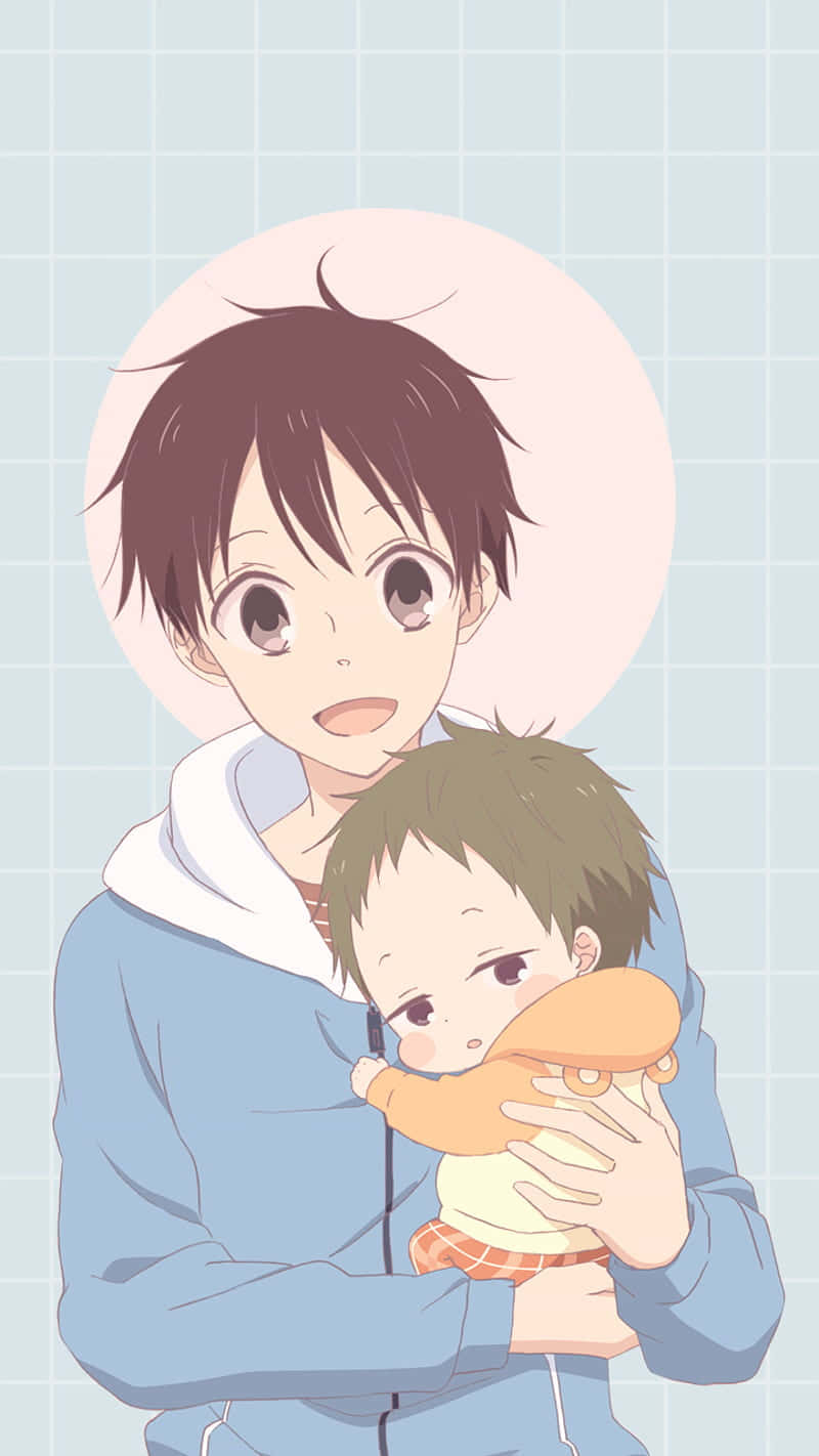 baby anime, anime boy, sleepy toddler, HD Phone Wallpaper