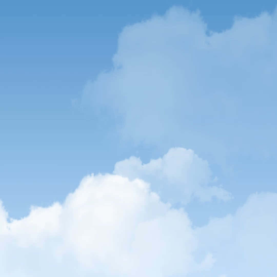 Baby Blue Light Blue Aesthetic, cumulus clouds, clear blue sky, SD Desktop Wallpaper
