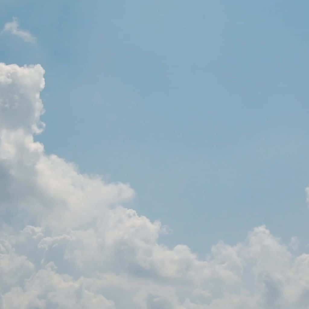 Baby Blue Light Blue Aesthetic, cloudy sky, soft white clouds, SD Desktop Wallpaper