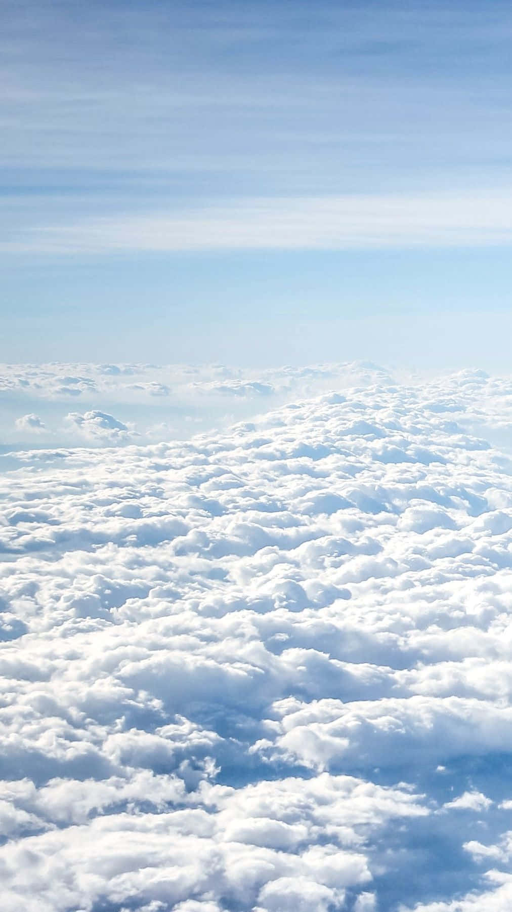 Baby Blue Light Blue Aesthetic, sea cloud view, aerial view, HD Phone Wallpaper