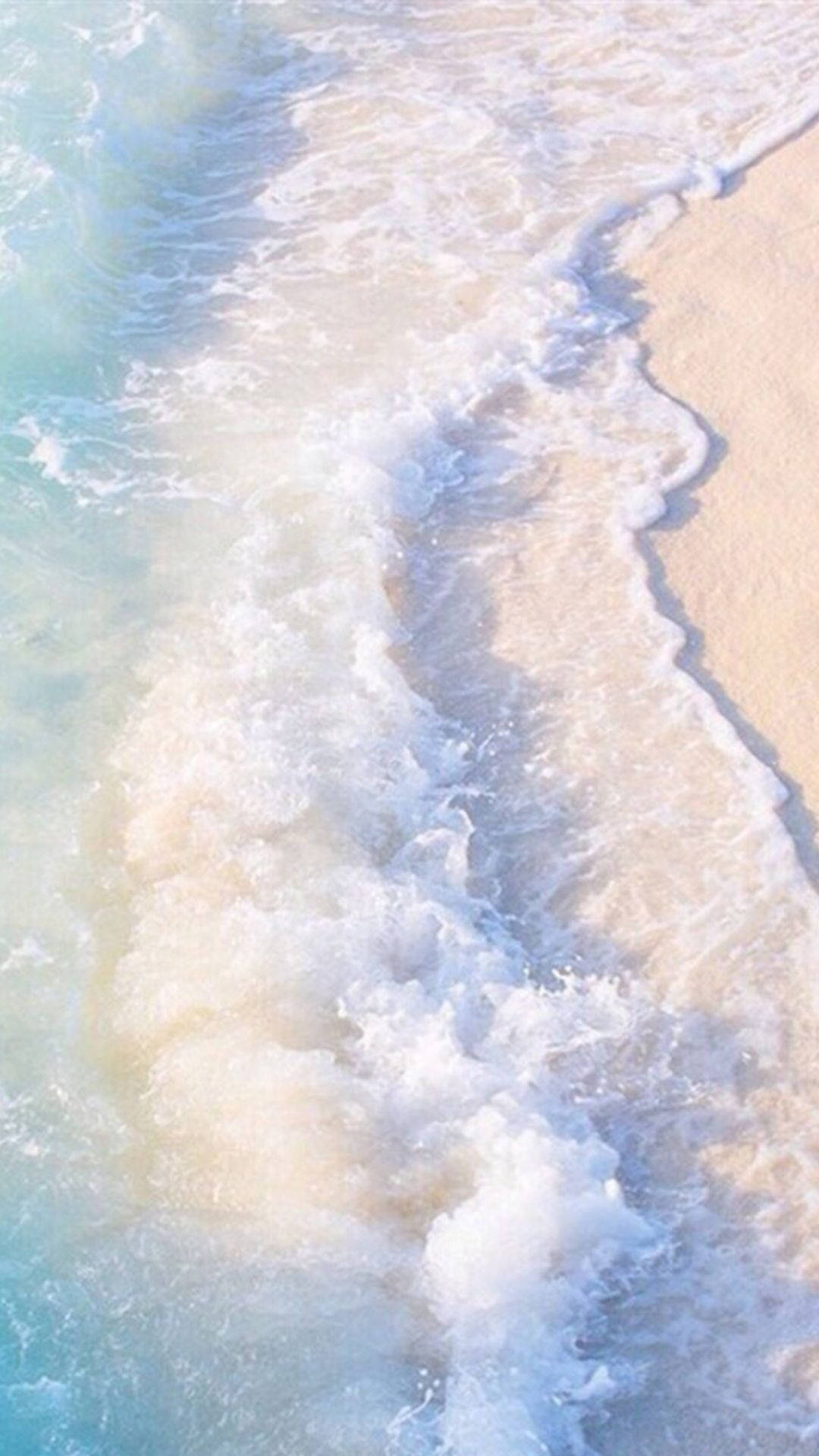 Baby Blue, beach waves, soft turquoise waves, Full HD Phone Wallpaper