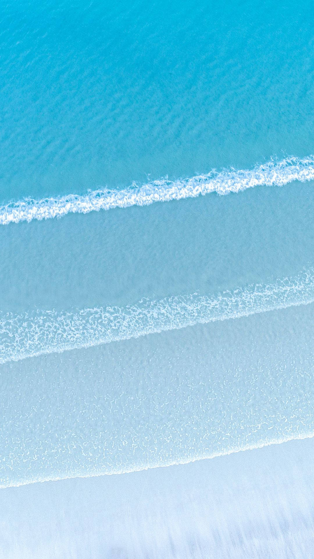 Baby Blue, turquoise ocean, pale sandy beach, Full HD Phone Wallpaper