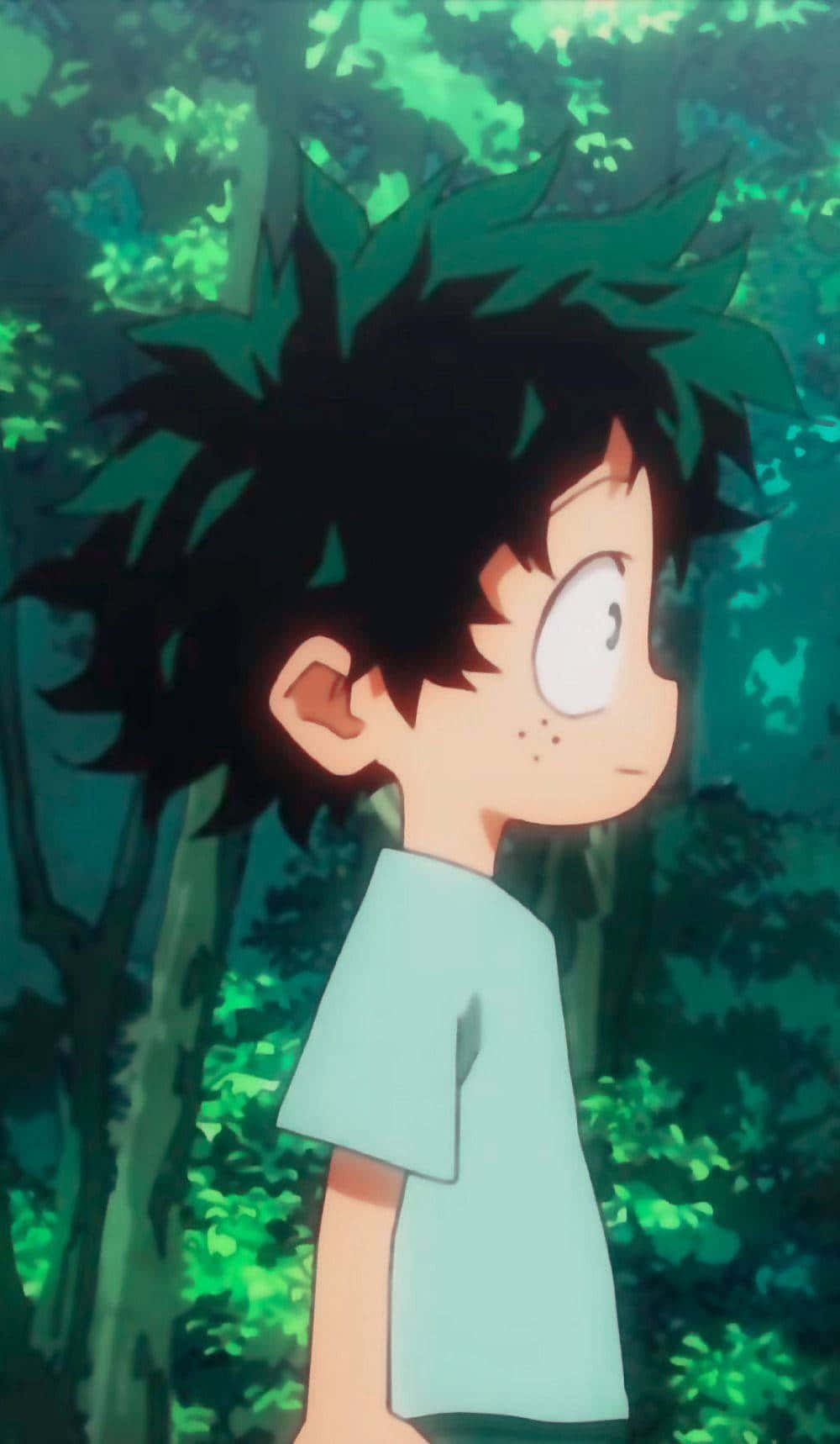 Baby Deku, spiky black hair, wide eyes, HD Phone Wallpaper