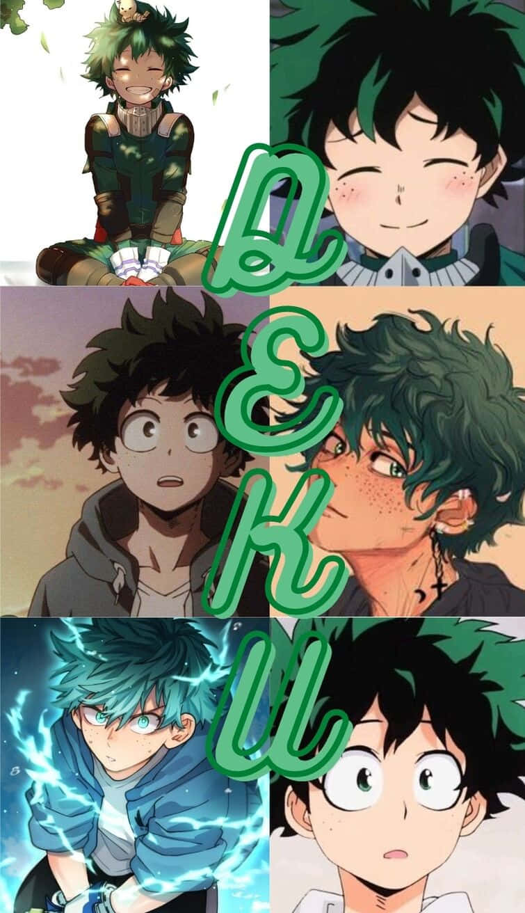 Baby Deku, Deku, anime collage, HD Phone Wallpaper