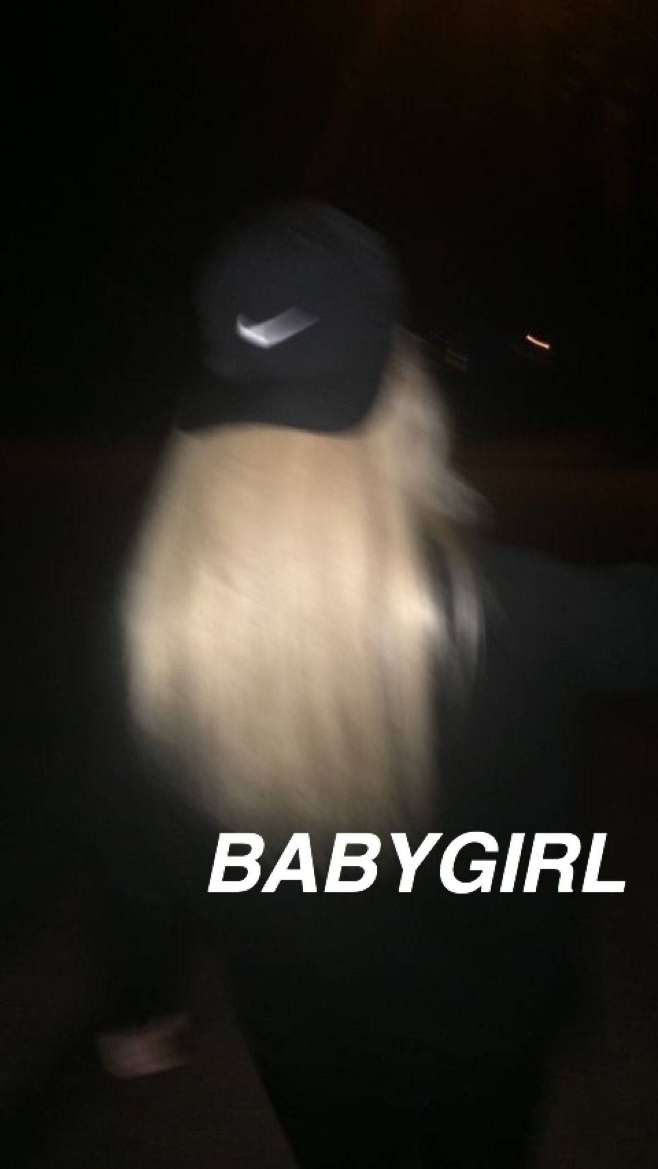 Baby Girl Aesthetic, nighttime, long blonde hair, HD Phone Wallpaper
