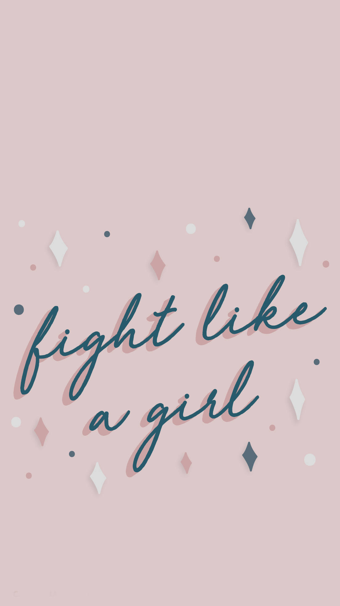 Baby Girl Aesthetic, soft pink background, elegant teal script, Full HD Phone Wallpaper