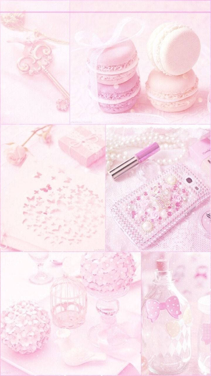 pink, shabby chic, macarons, HD Phone Wallpaper