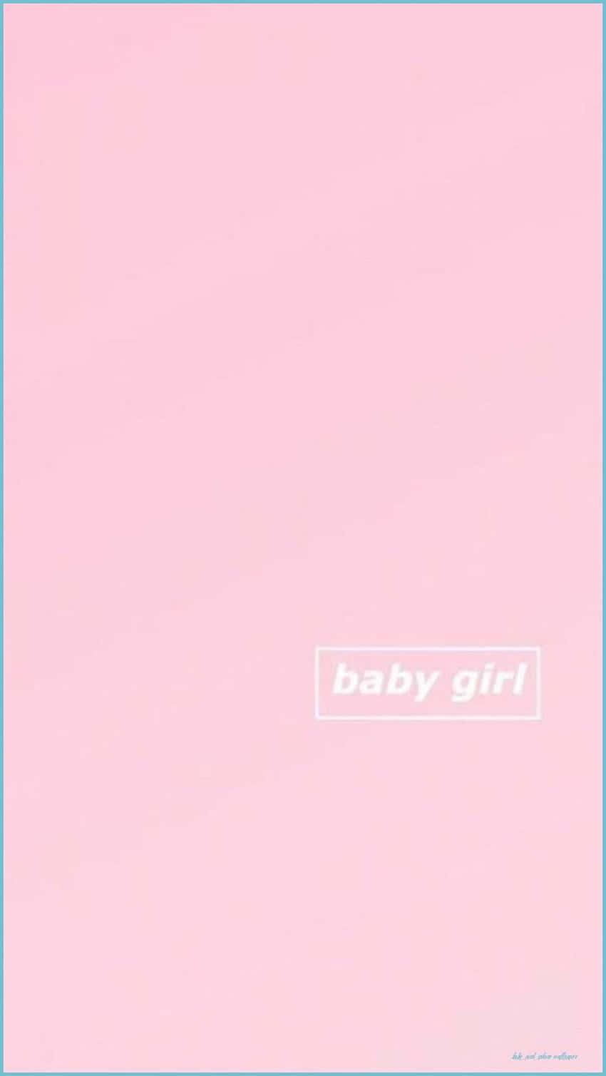 baby girl pink, pastel pink, white box, HD Phone Wallpaper