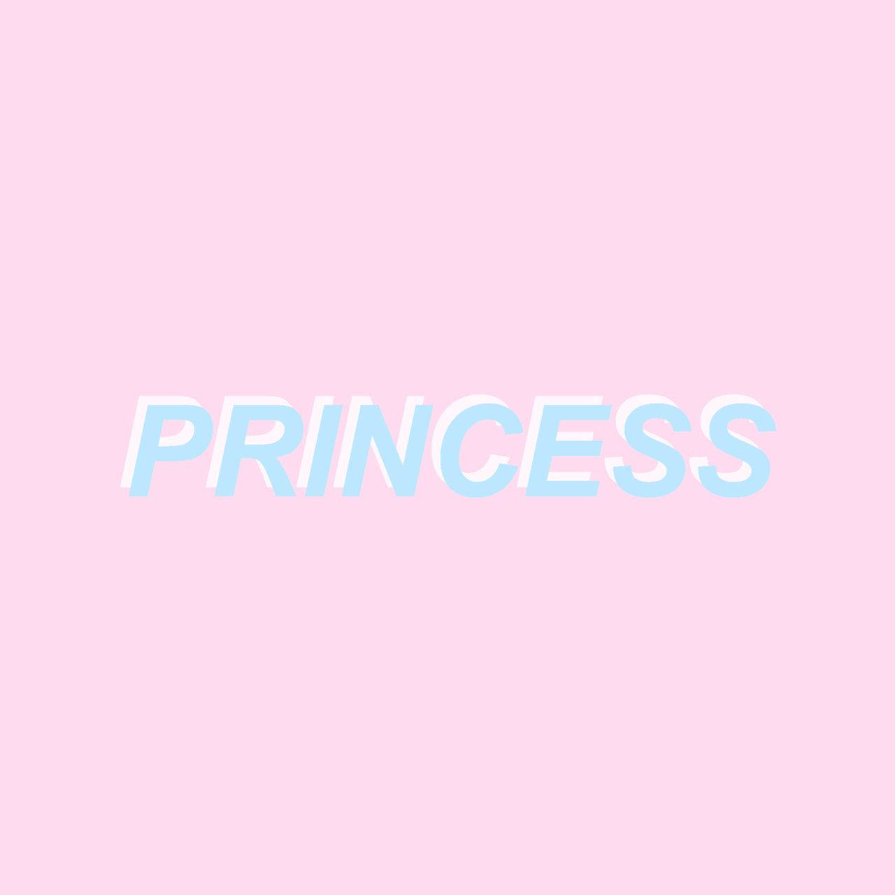 Baby Girl Aesthetic, pink princess, light blue 3d-style text, HD Desktop Wallpaper