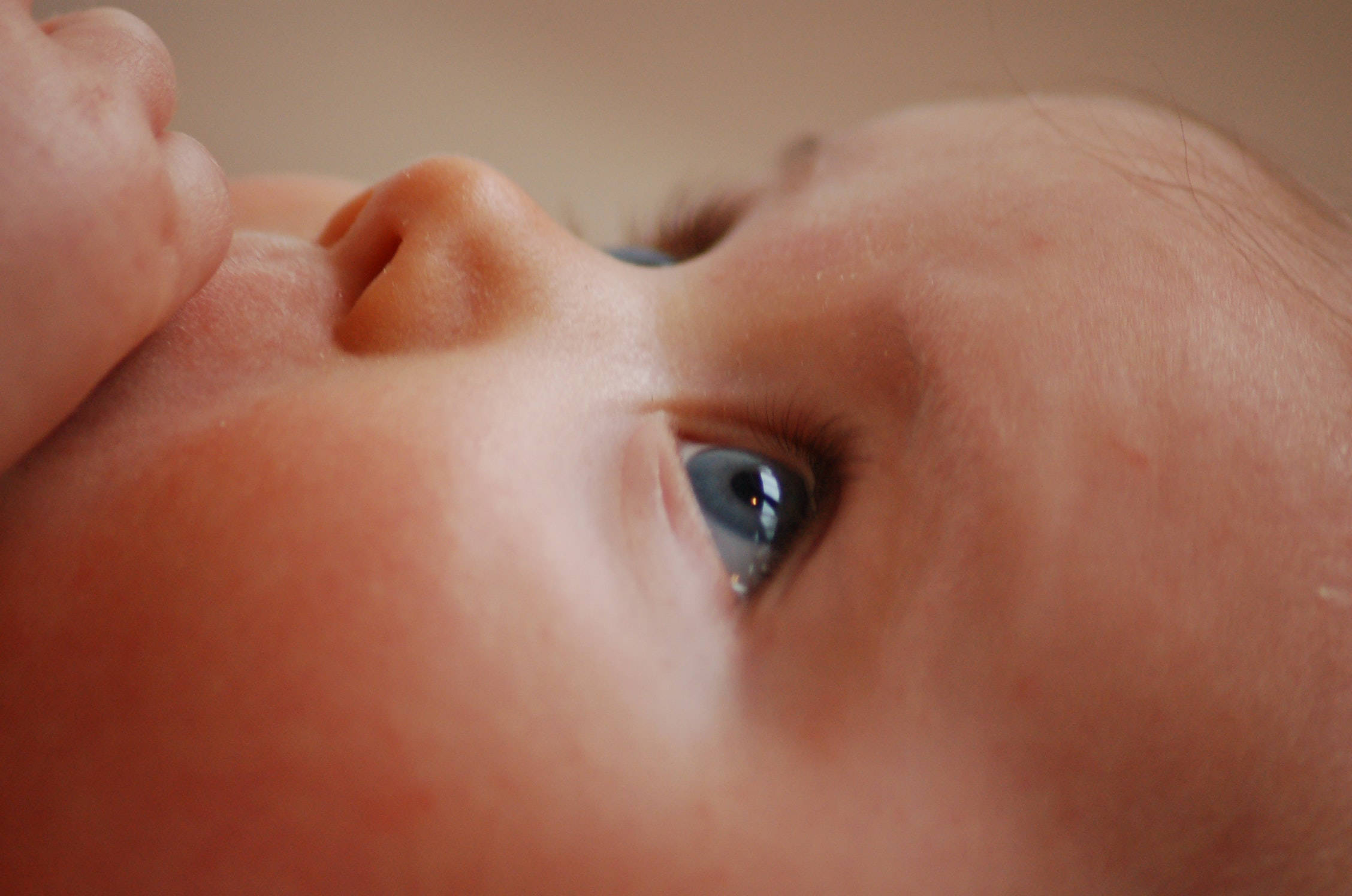 baby, soft skin, bright blue eye, Full HD Desktop Wallpaper