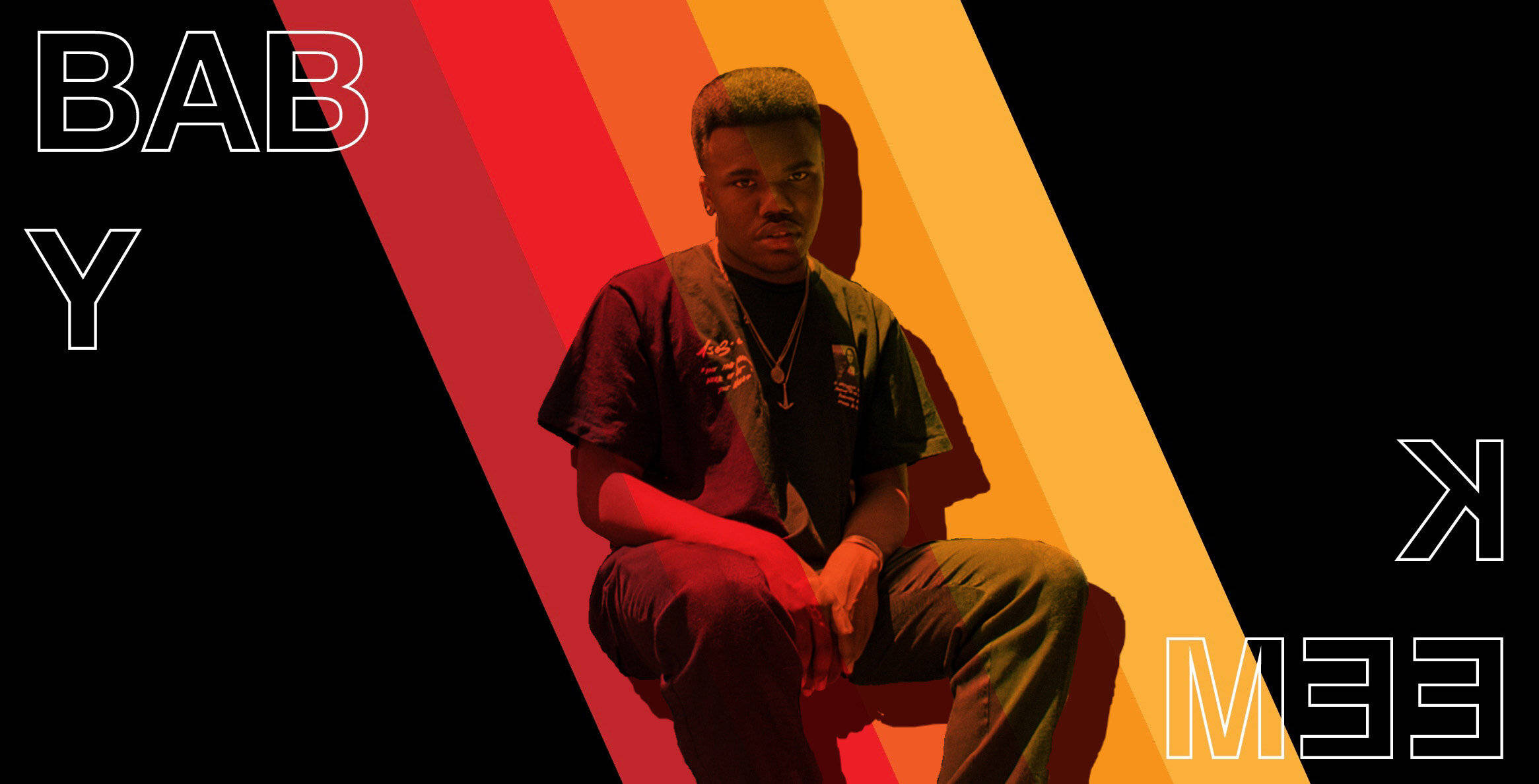 Baby Keem, red orange, black, Full HD Desktop Wallpaper