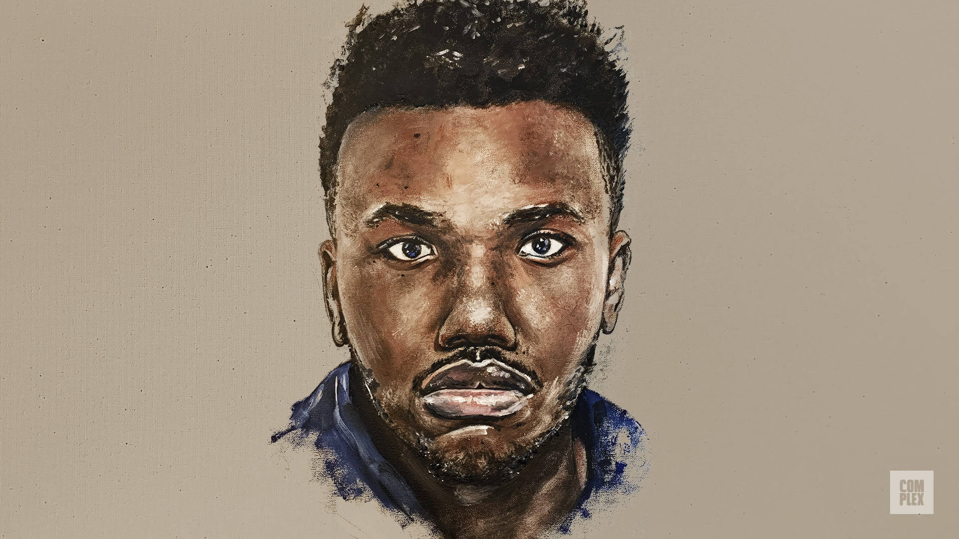 Baby Keem, watercolor portrait, Black man, Full HD Desktop Wallpaper