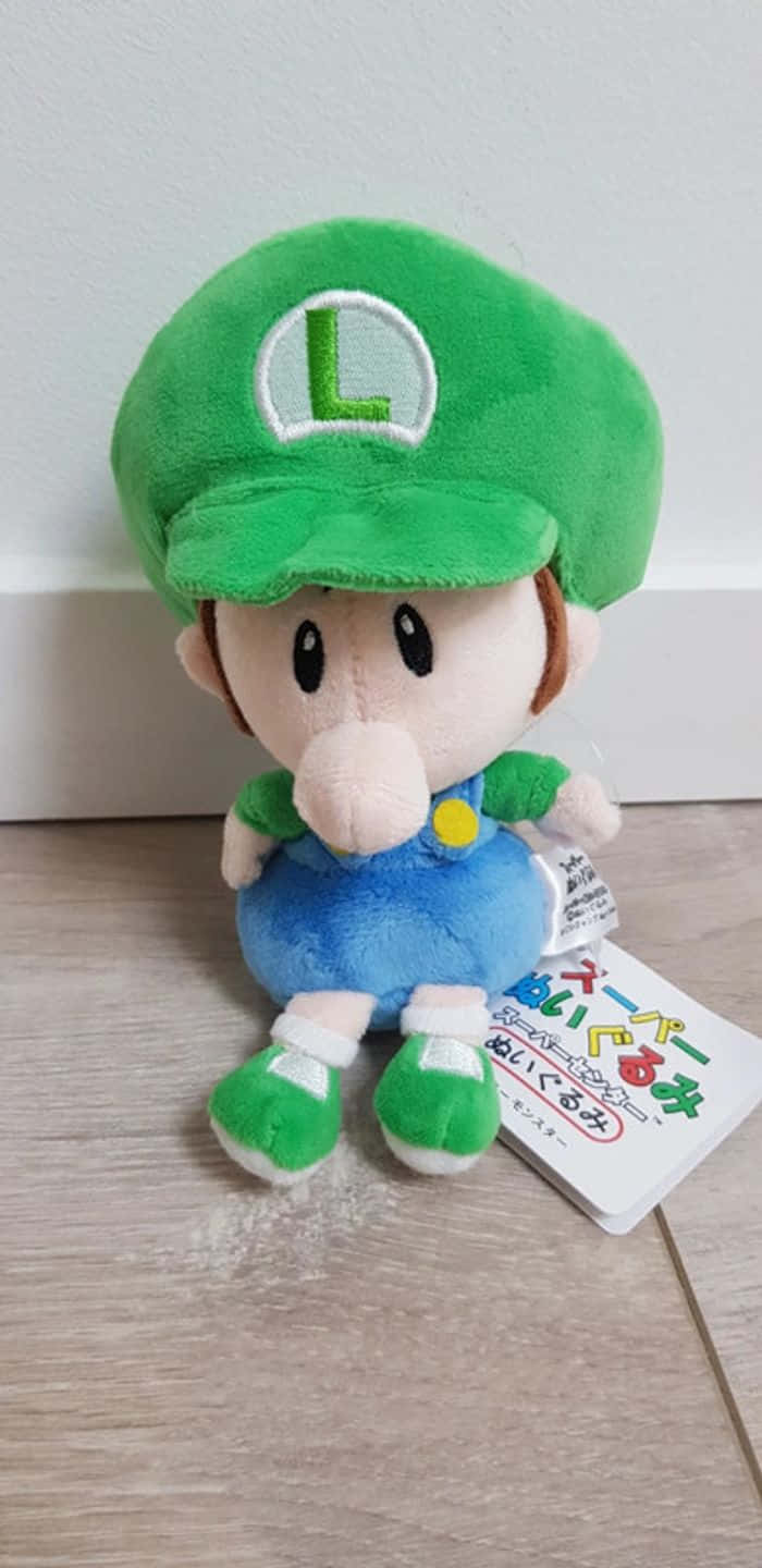 Baby Luigi, plush toy, green-capped, HD Phone Wallpaper