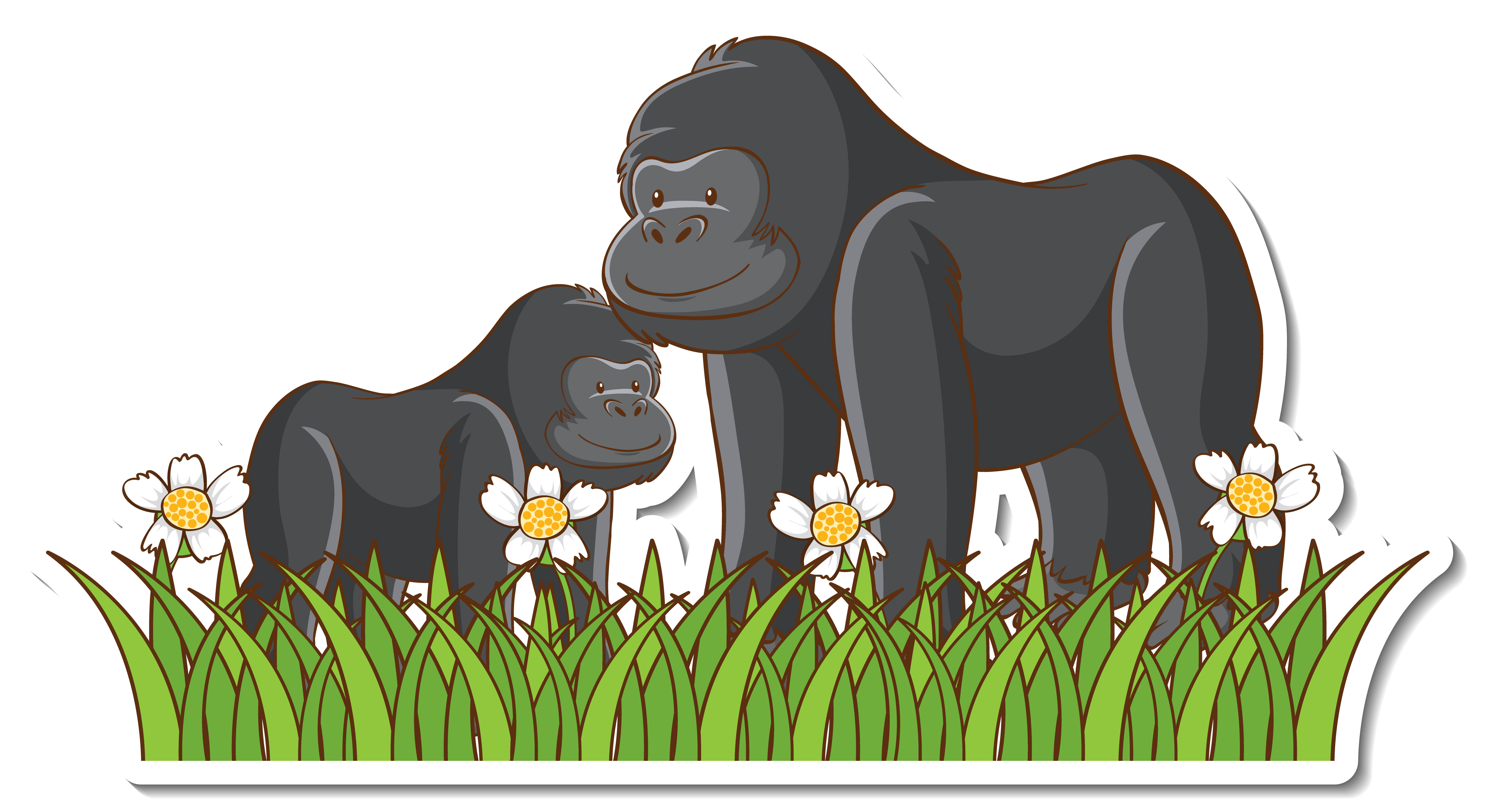 baby monkey gorilla, mother gorilla, baby, 5K Desktop Wallpaper