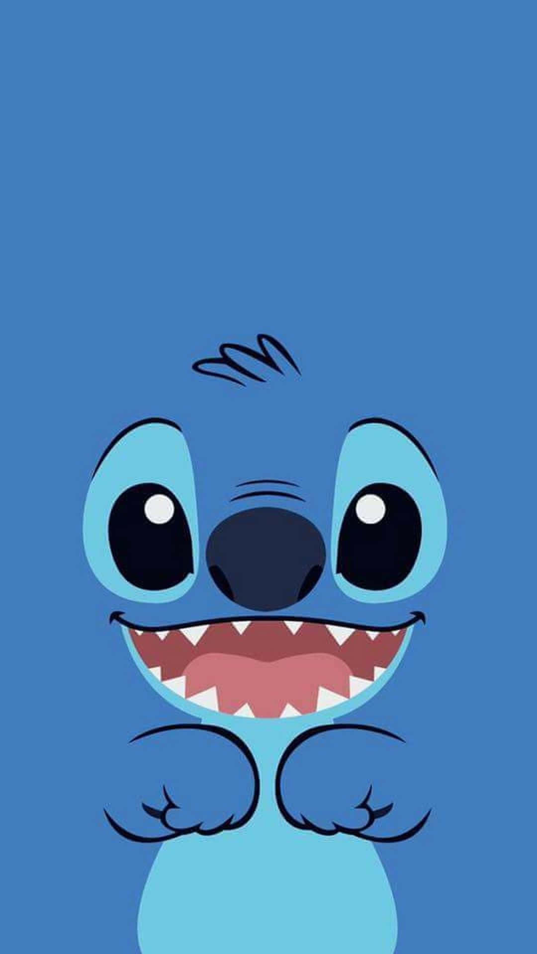 Baby Stitch, blue, big eyes, Full HD Phone Wallpaper