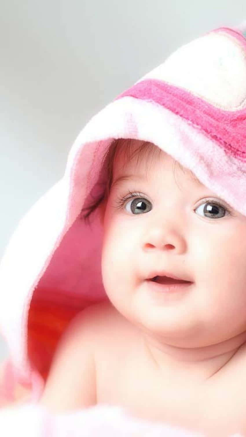 Babyin Pink Hooded Towel, pink towel hood, baby, HD Phone Wallpaper