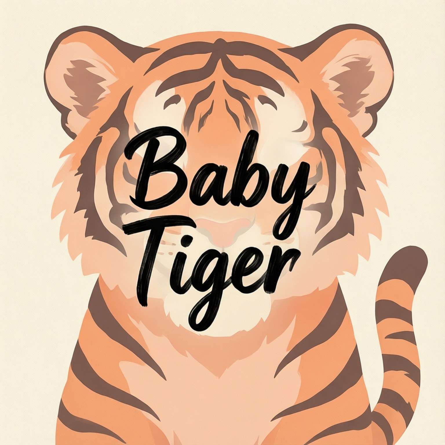 Baby Tiger, orange fur, black stripes, HD Desktop Wallpaper