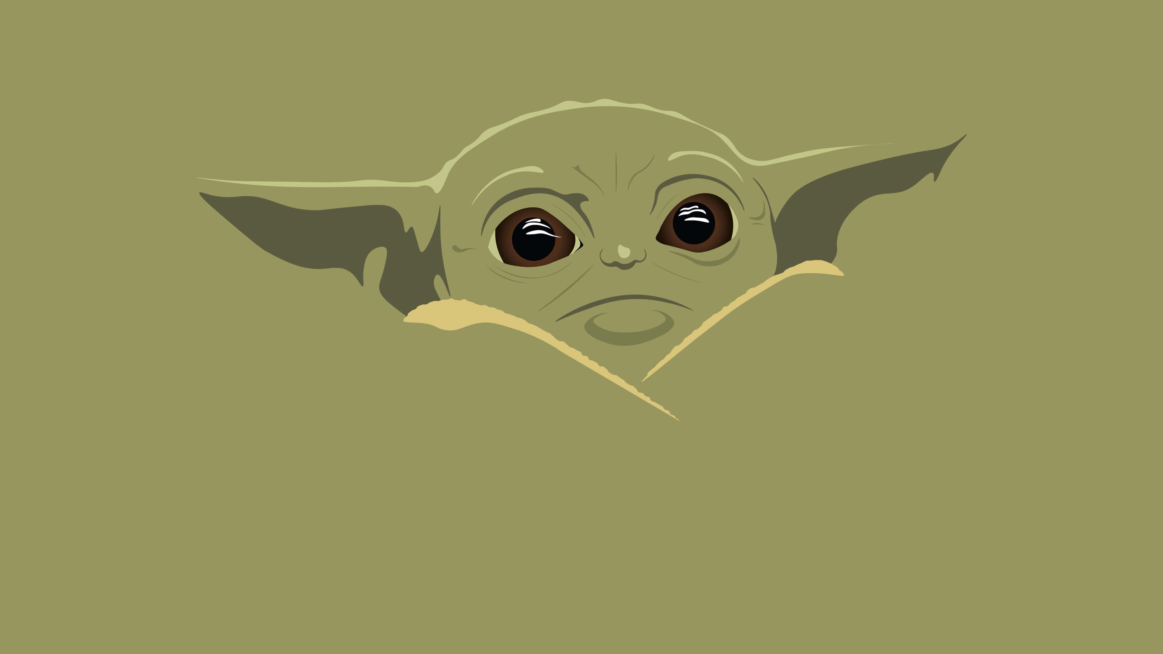 Baby Yoda, green, blanket, 4K Desktop Wallpaper