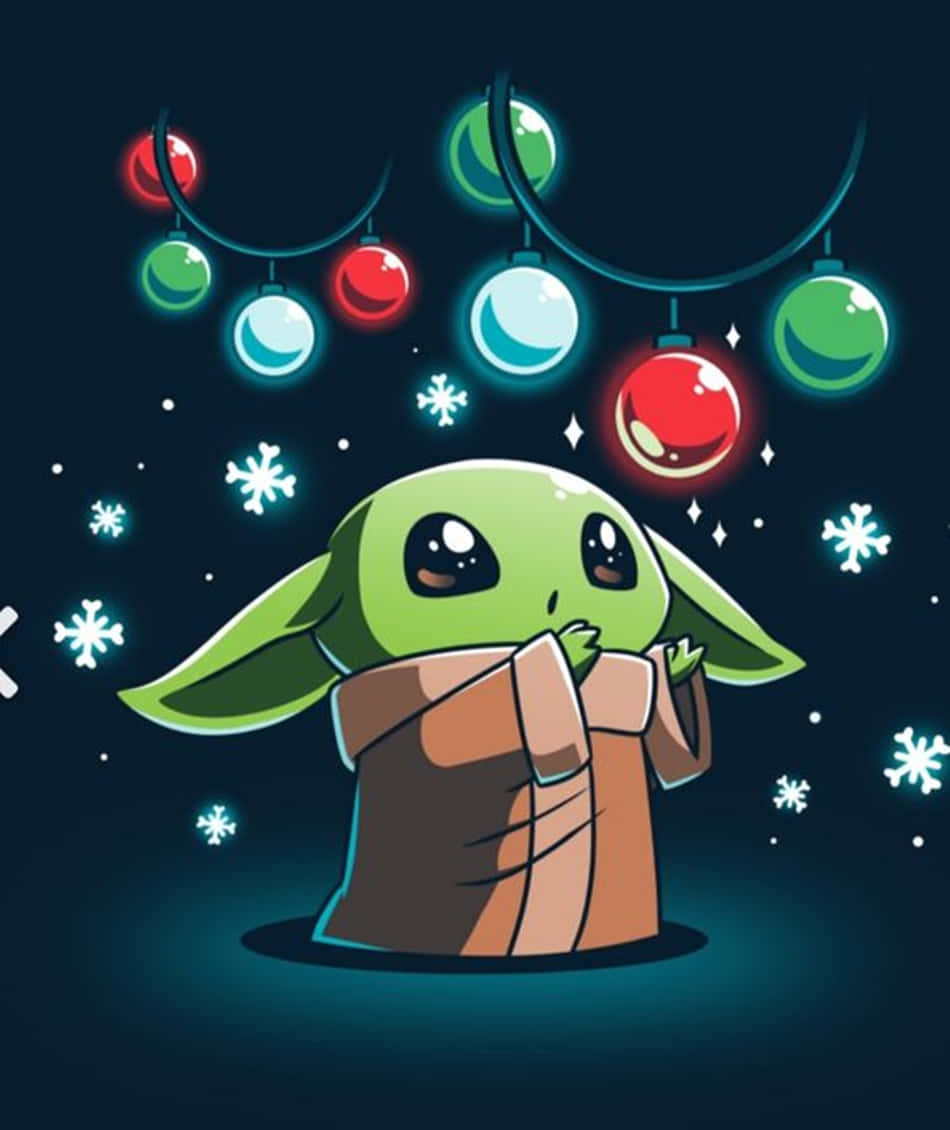 Baby Yoda, green baby Yoda, brown robe, SD Phone Wallpaper