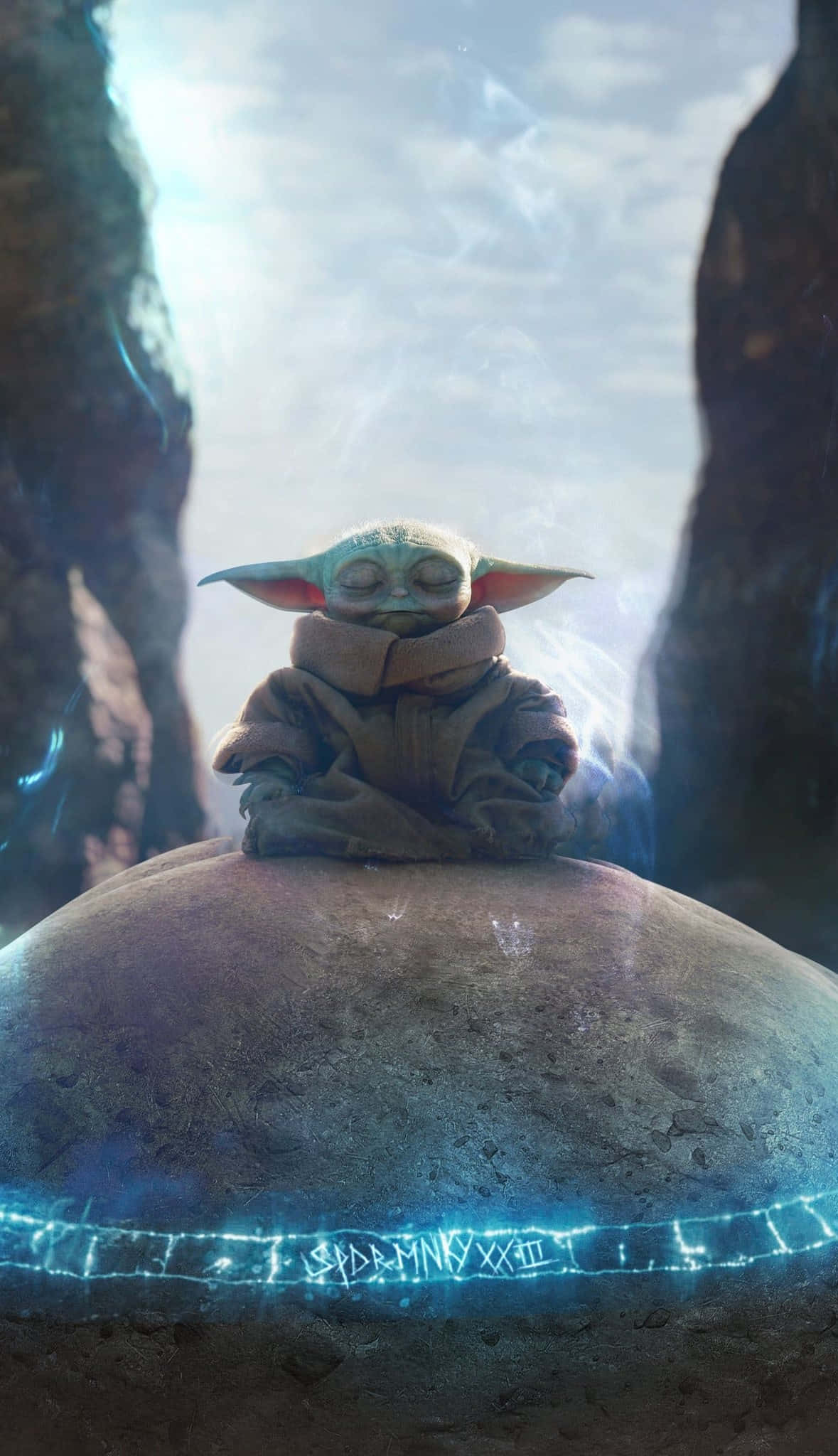 Baby Yoda, green-skinned child, large ears, Full HD Phone Wallpaper