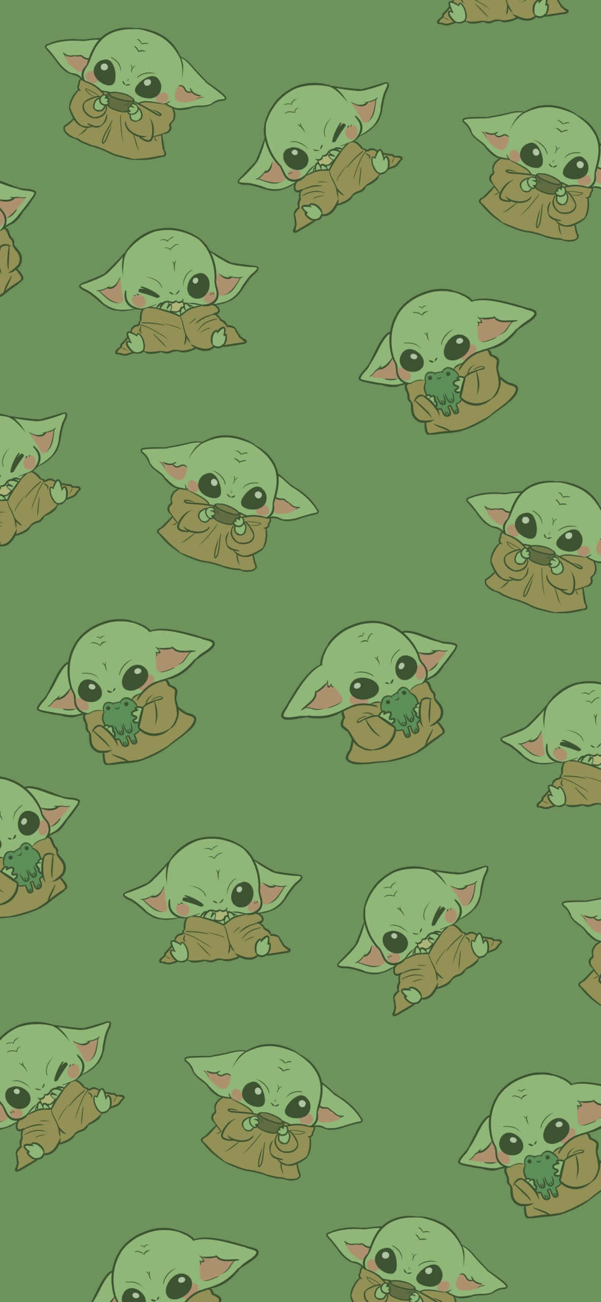 Baby Yoda, green, olive green, 2K Phone Wallpaper