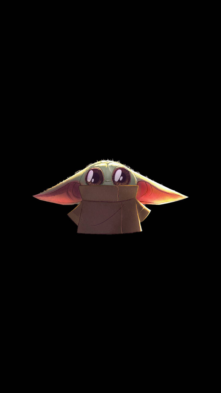 Baby Yoda, large eyes, pointed ears, HD Phone Wallpaper