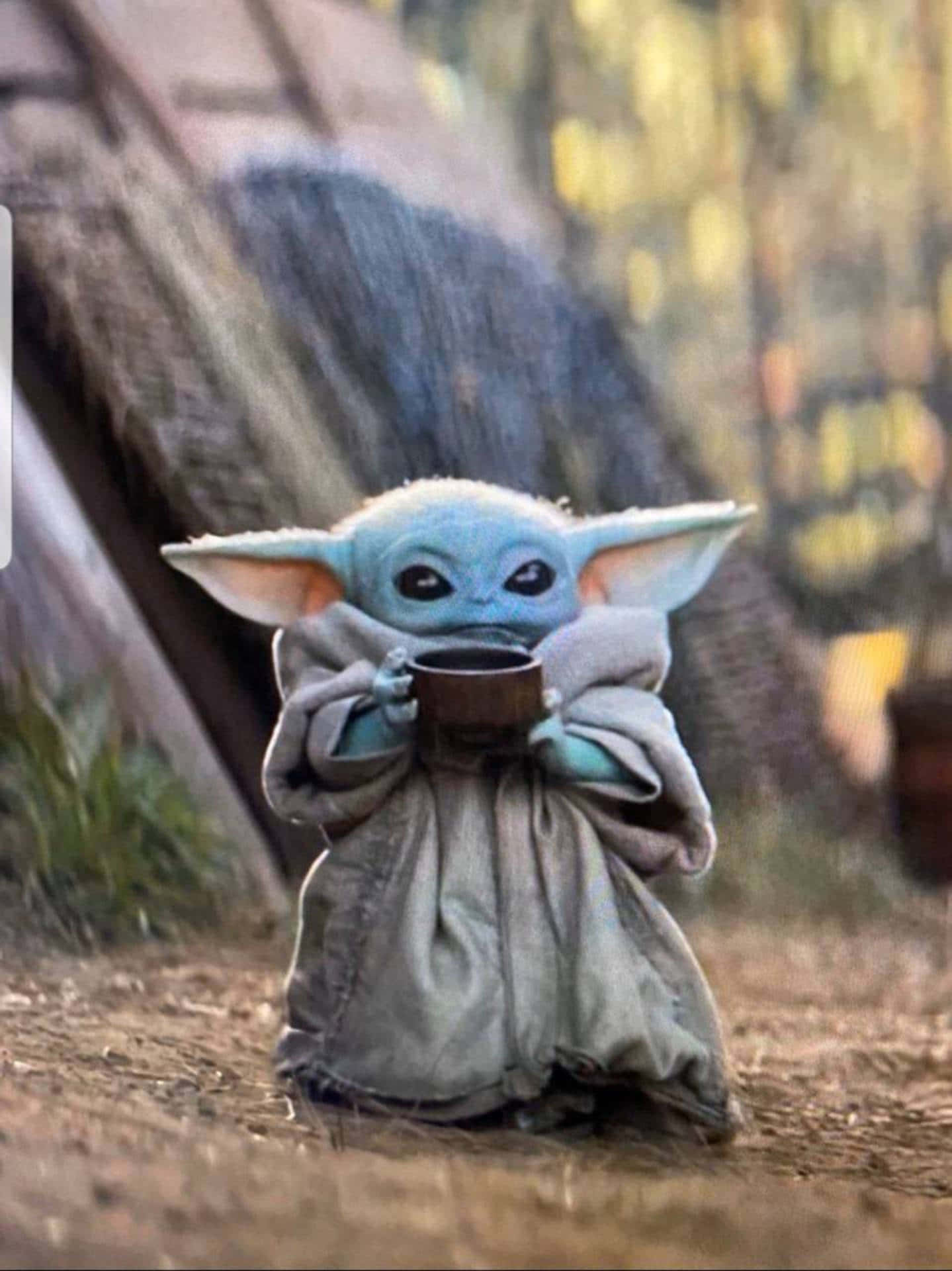 Baby Yoda, blue-green, large ears, Full HD Phone Wallpaper