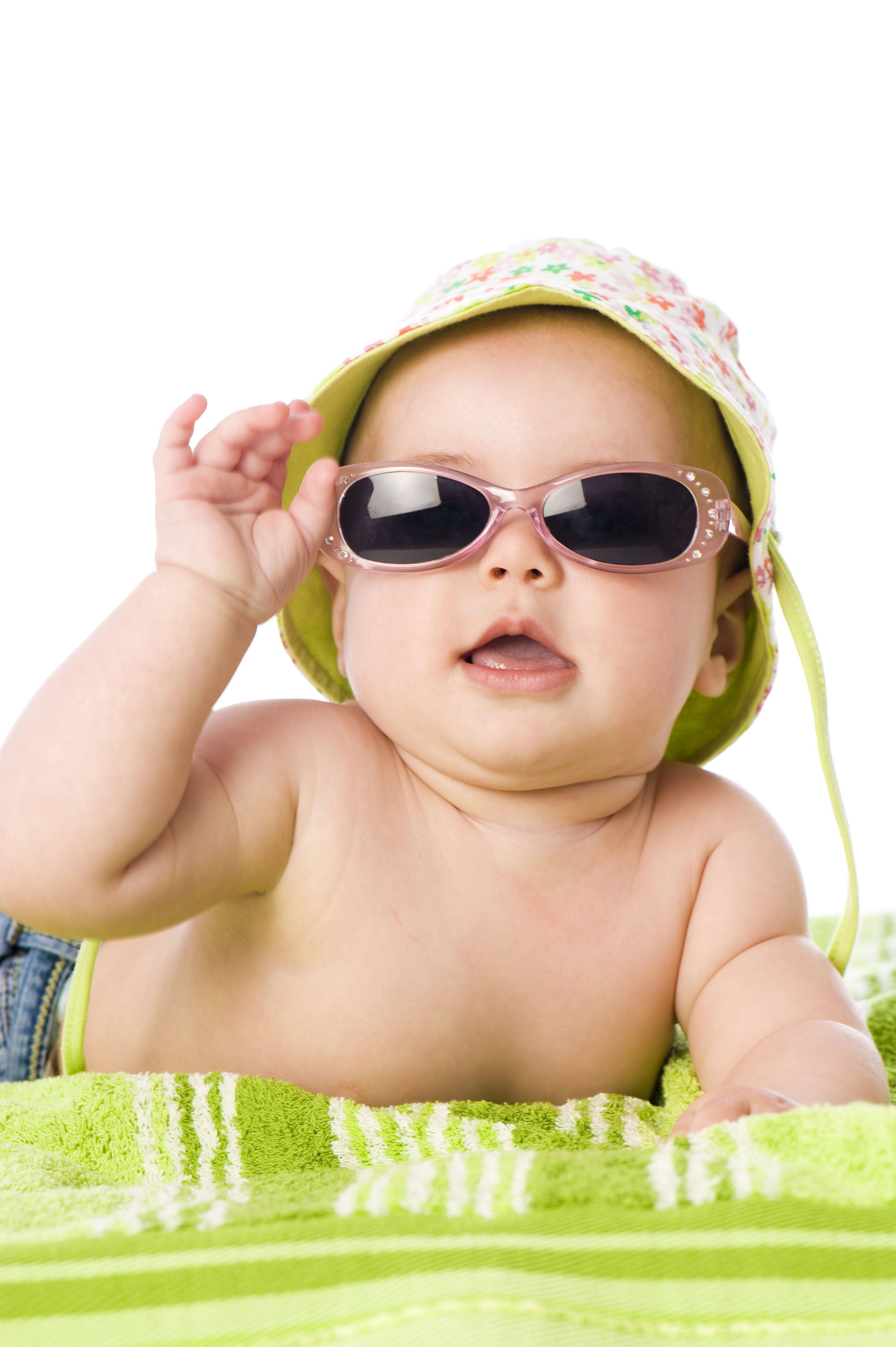 baby, summer outfit, sunglasses, 4K Phone Wallpaper