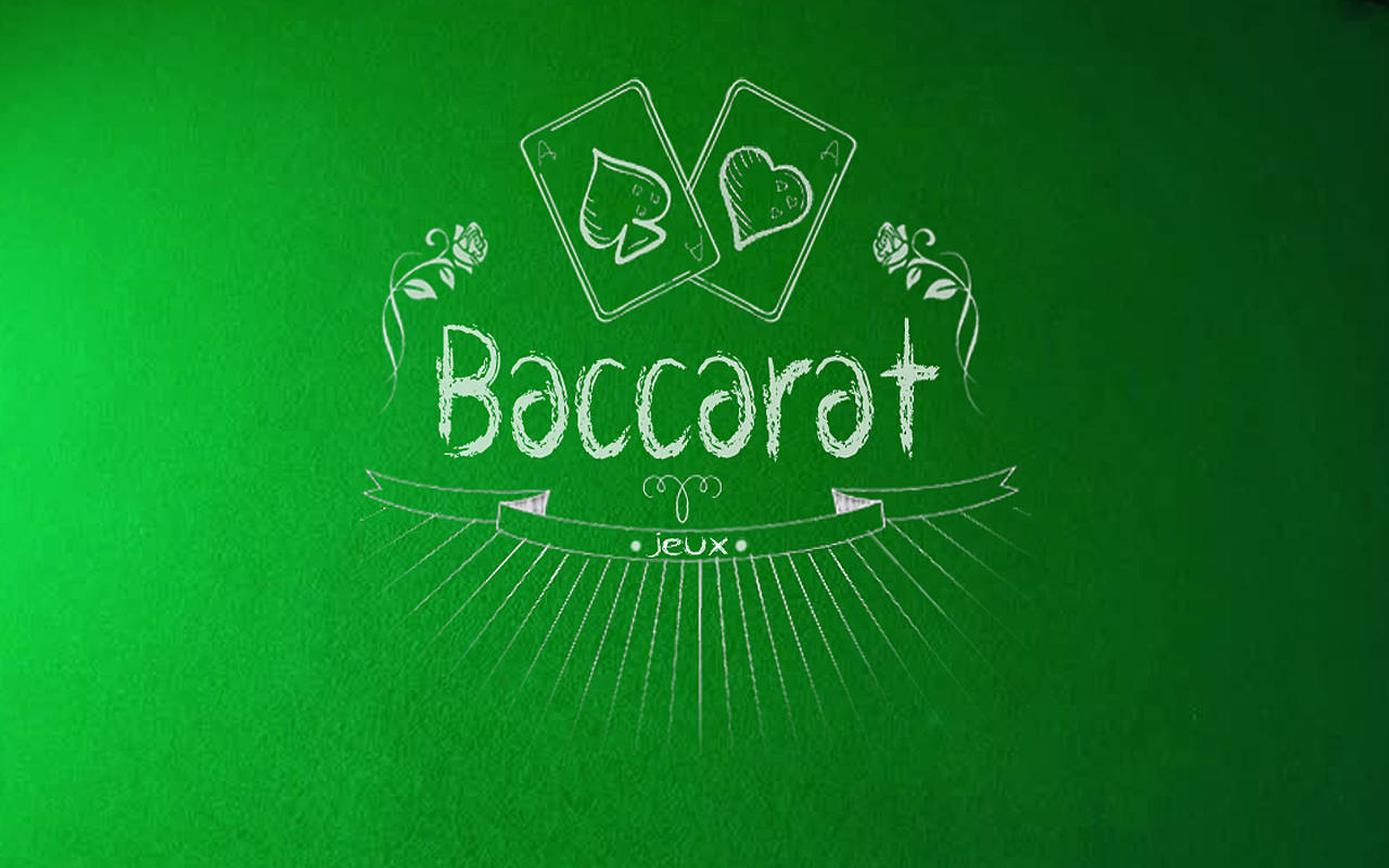 Baccarat, chalk-like text, ace cards, HD Desktop Wallpaper