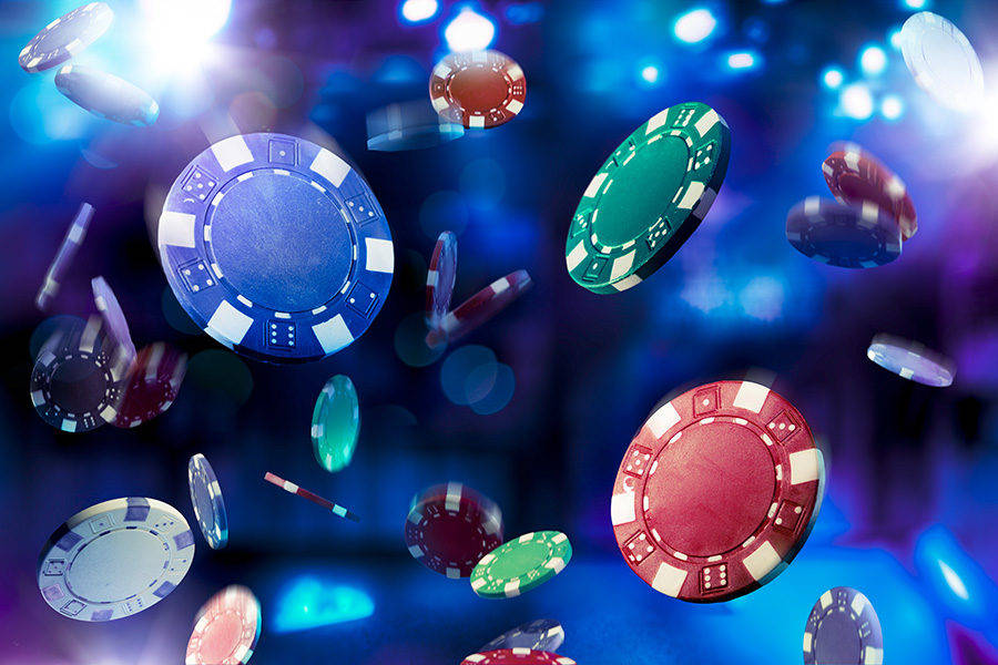 Baccarat, blue background, vibrant blue, SD Desktop Wallpaper