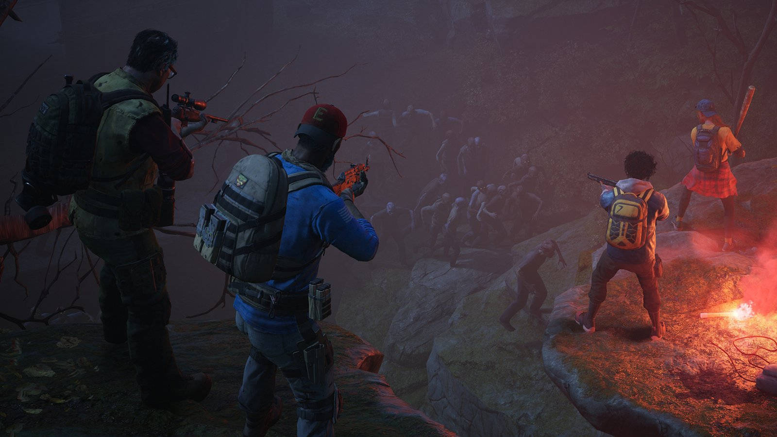 Back 4 Blood, cliff edge, dusk, HD Desktop Wallpaper