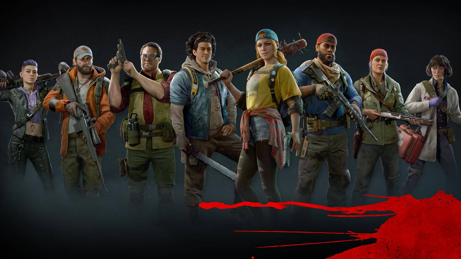 Back 4 Blood, playable cleaners, survivors, HD Desktop Wallpaper