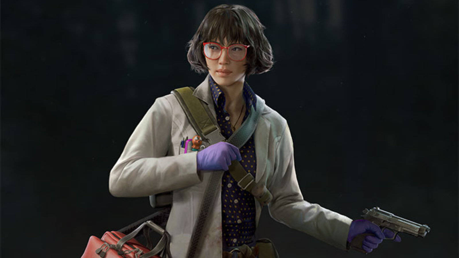 Back 4 Blood, female scientist, red glasses, HD Desktop Wallpaper