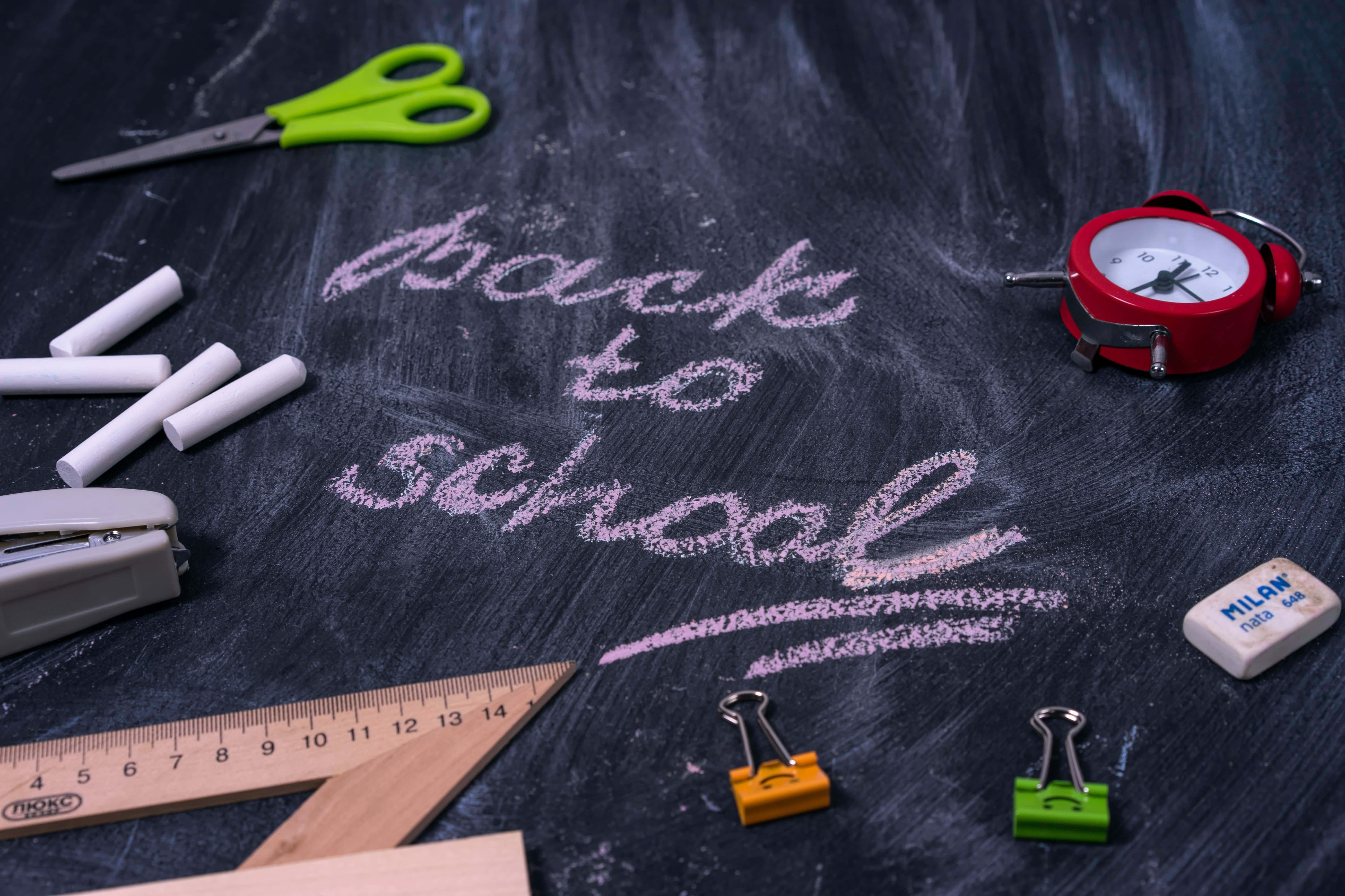 chalkboard, back to school, pink chalk, 5K Desktop Wallpaper