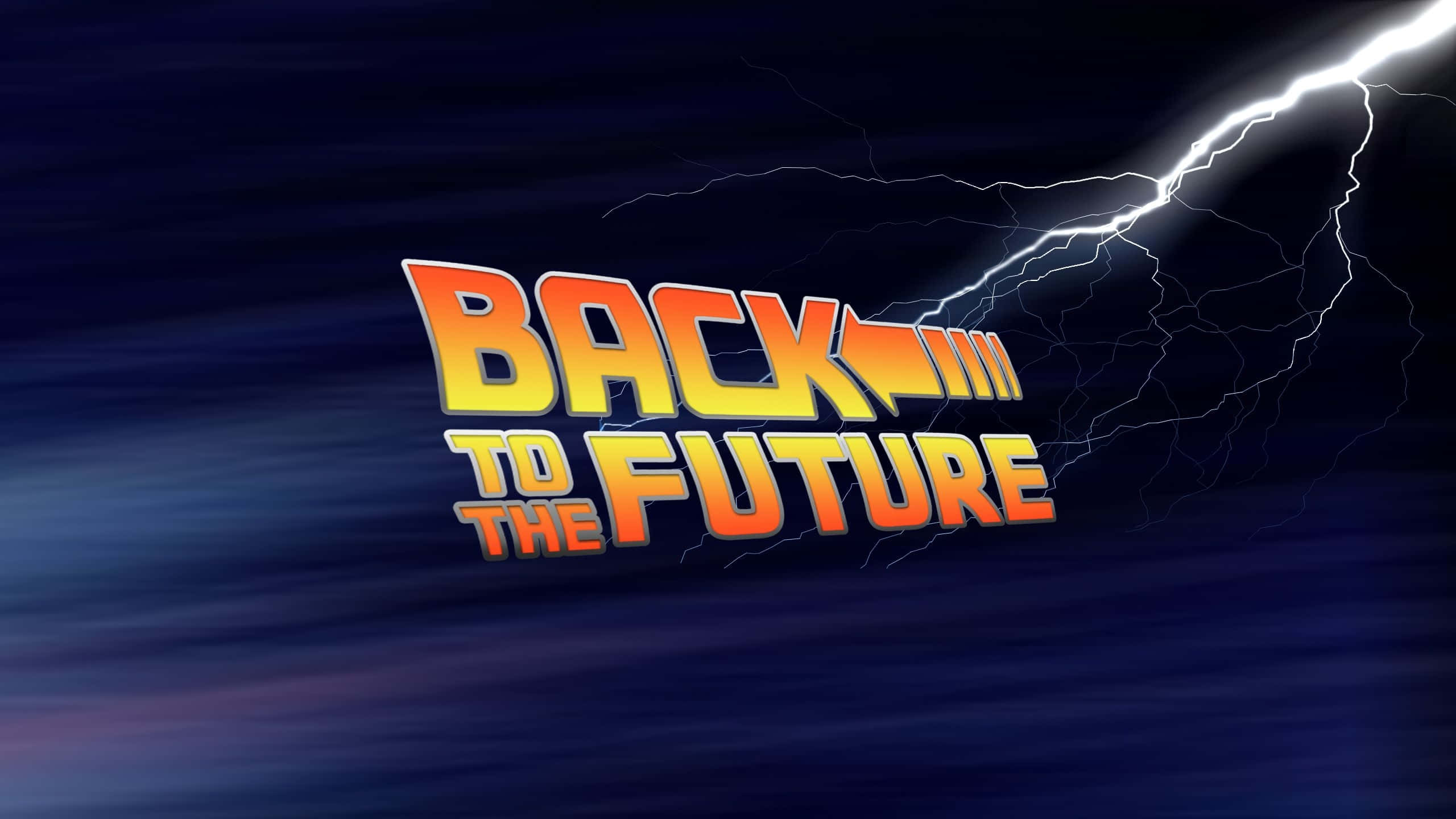 Back to the Future, orange, yellow, 2K Desktop Wallpaper