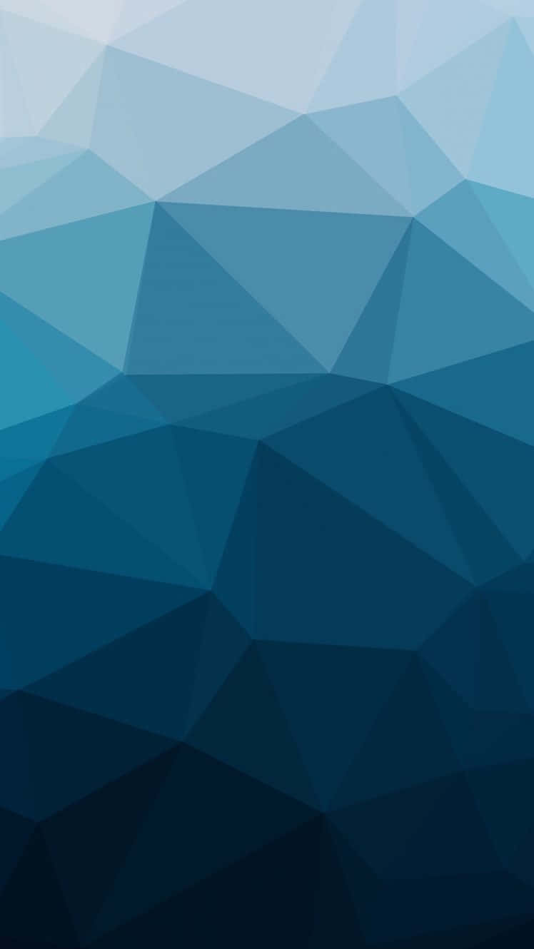 abstract gradient blue portrait, blue polygonal shapes, modern abstract background, HD Phone Wallpaper
