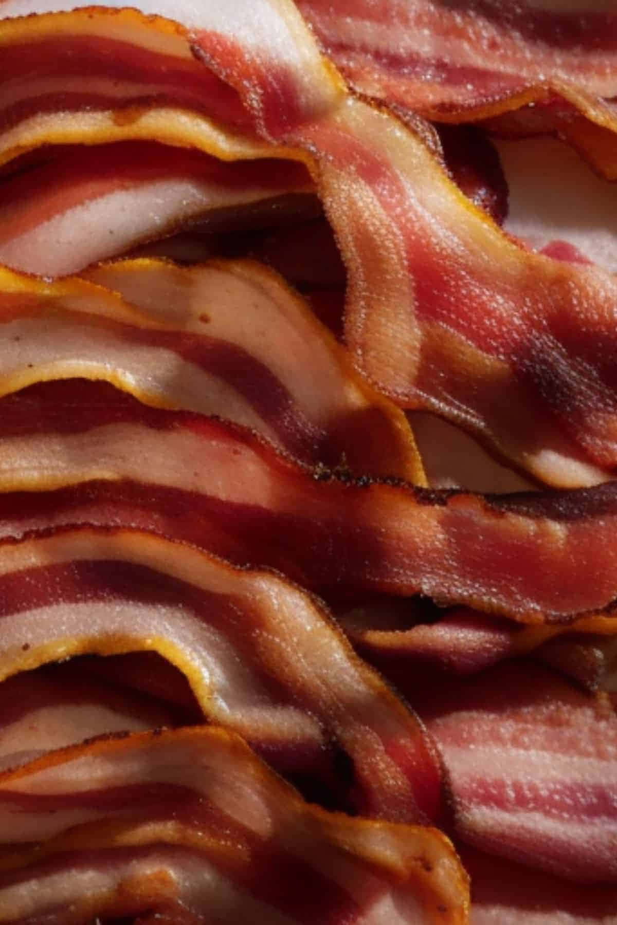 crispy bacon, golden-brown, glistening fat, HD Phone Wallpaper